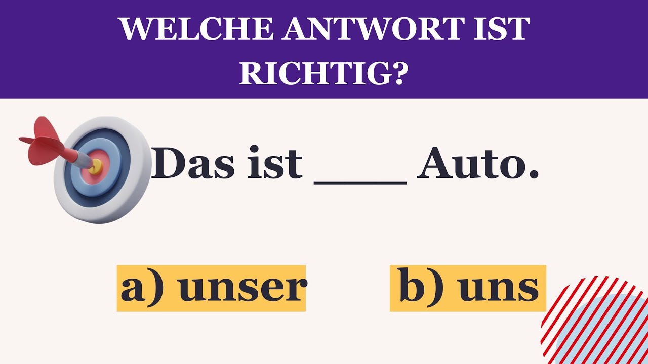 Wie benutzt man unser und uns? Deutsch für den Alltag