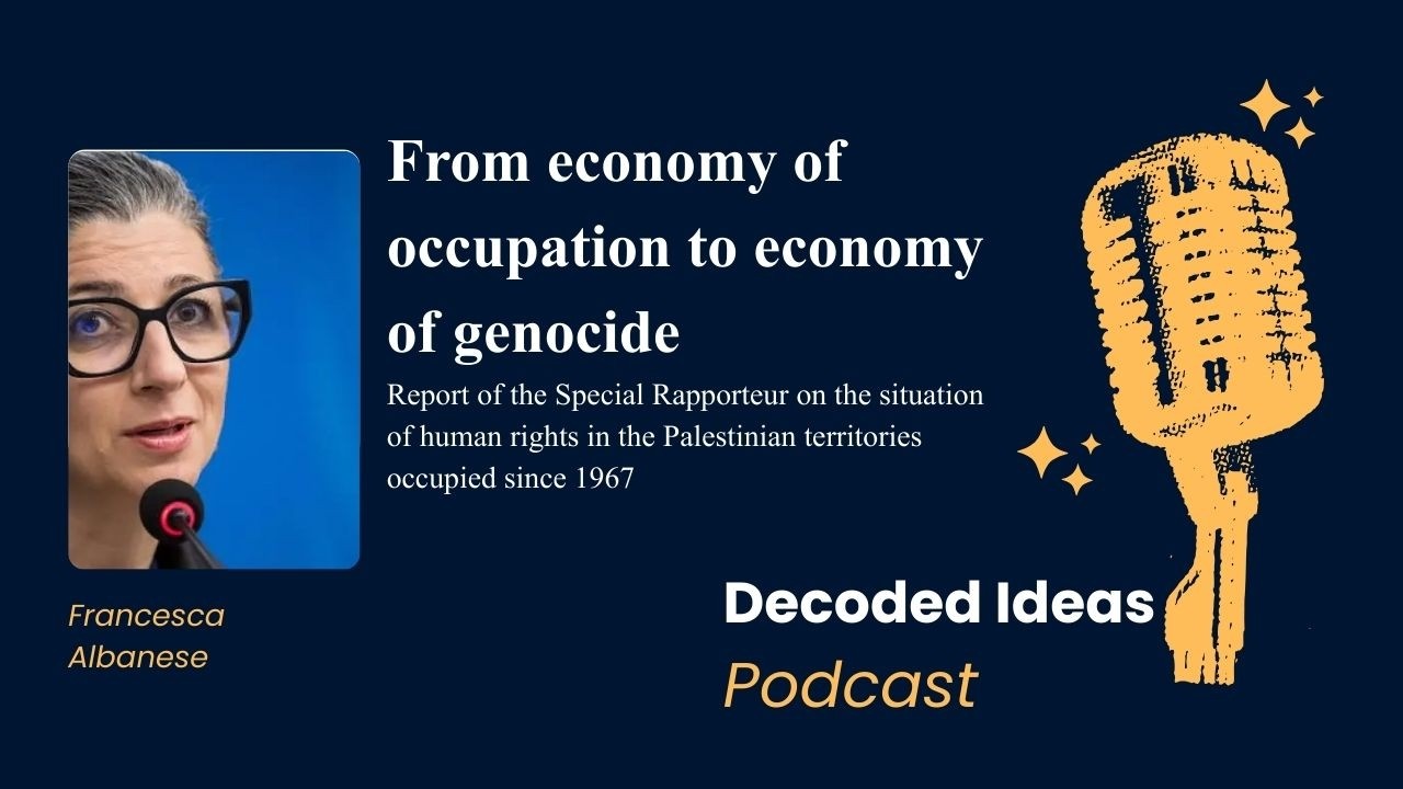 From economy of occupation to economy of genocide