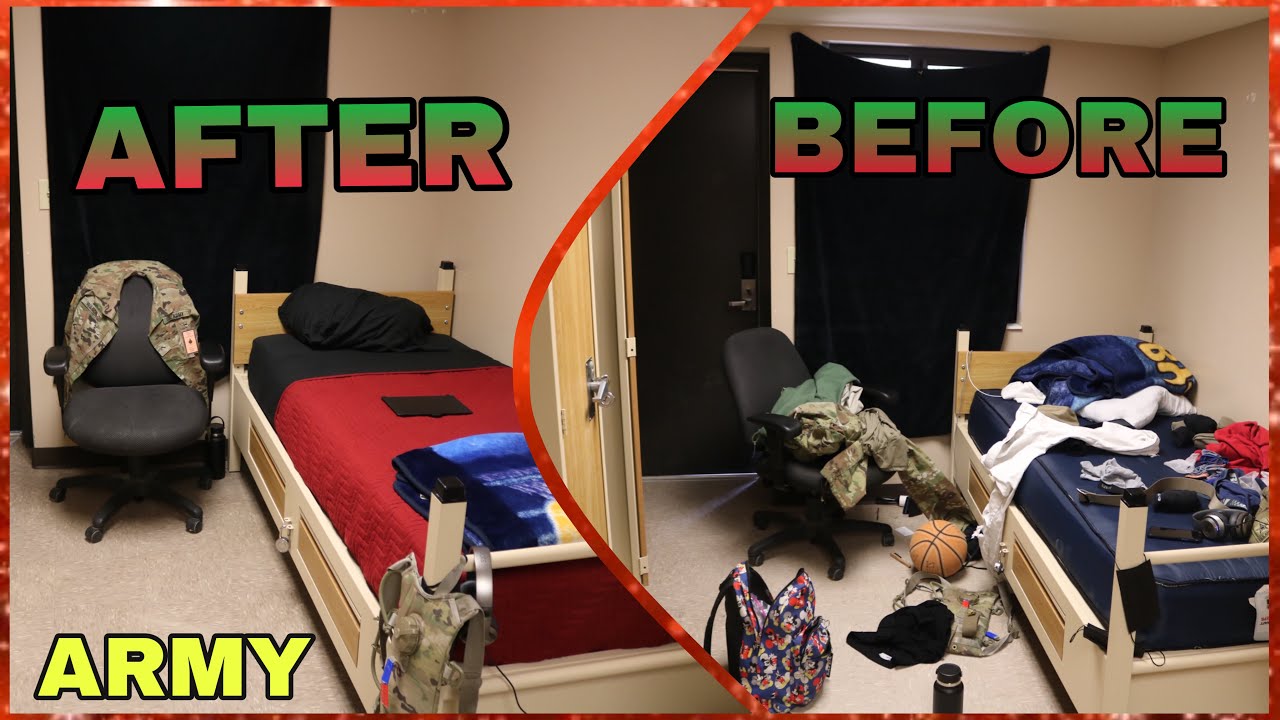 CLEANED MY ROOM ! BARRACKS TOUR | ARMY EDITION | VLOGMAS DAY 3
