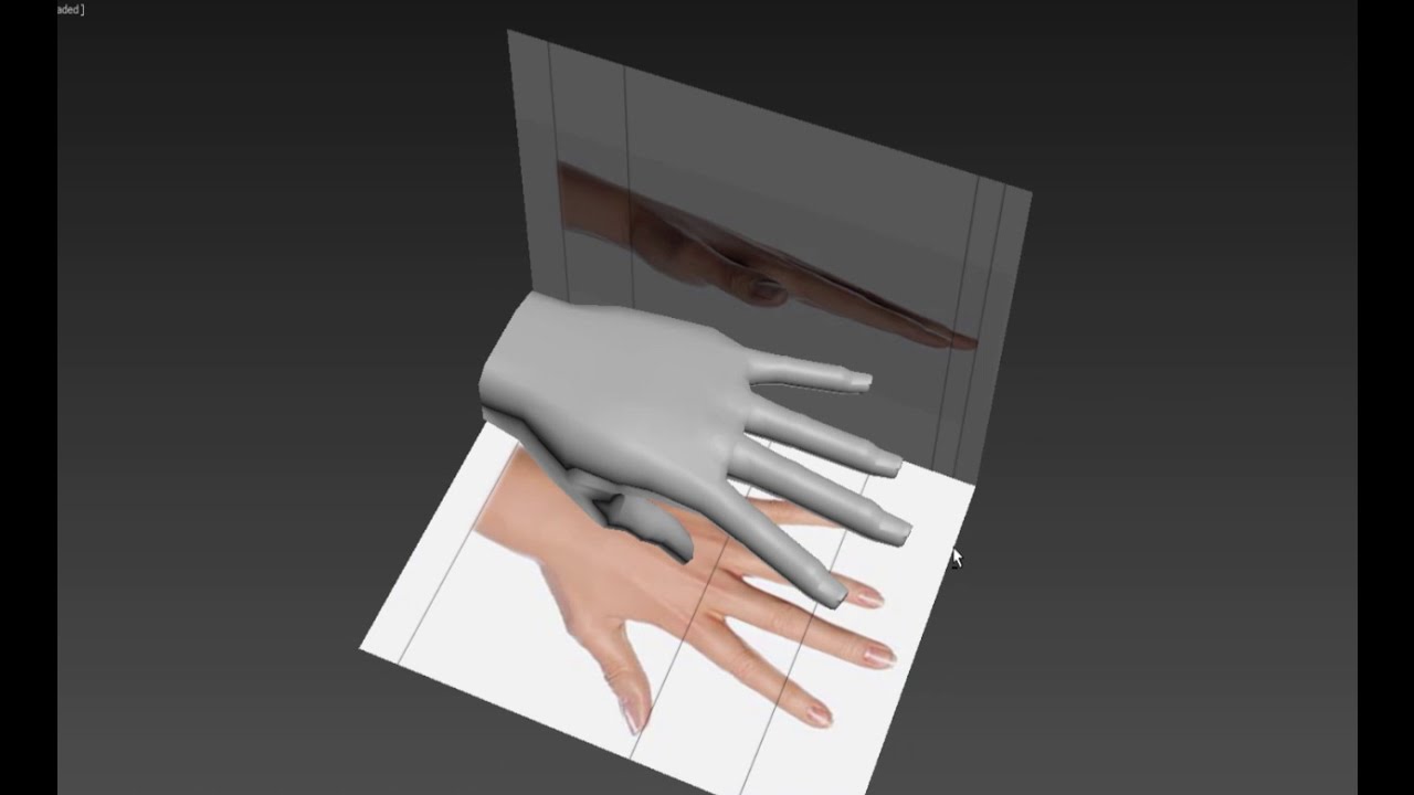 Autodesk 3ds Max 3D modeling tutorial for the human hand