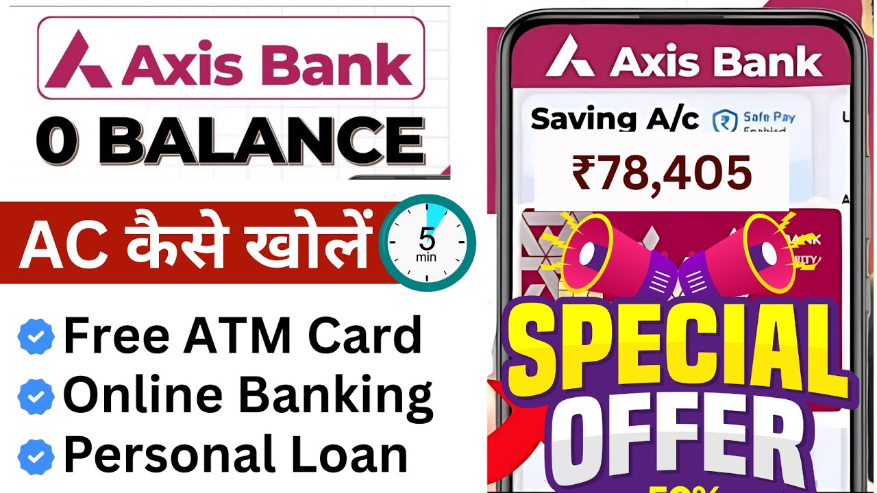 Axis Bank Zero Balance Account 2025 | Axis Bank Zero Balance Account Opening Online | Axis Bank