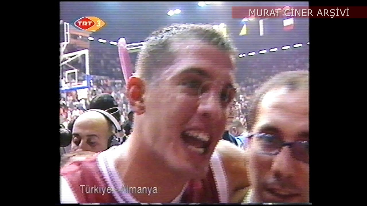 Türkiye - Almanya  EuroBasket 2001 Yarı Final - Son Anlar - TRT Yayını