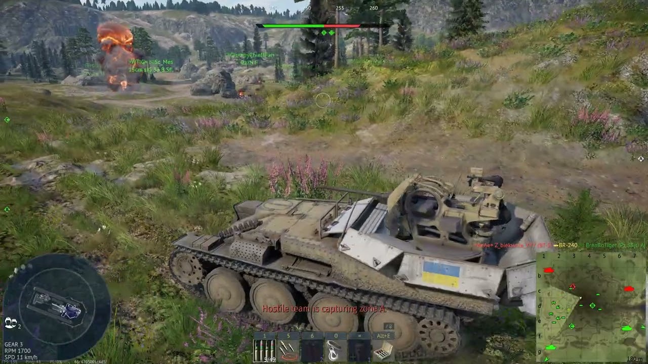 Extremely versatile German Flakpanzer 38 - 5 tanks, 5 aircrafts, and 1 zone.