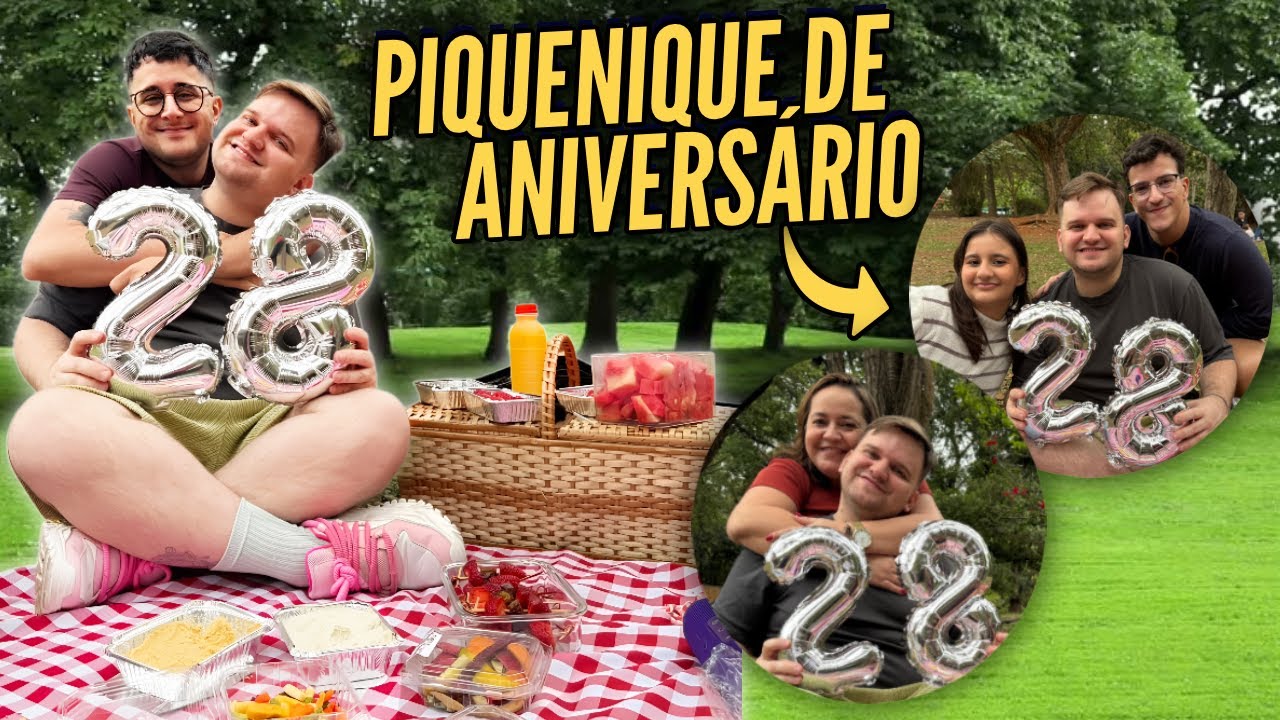 FIZ um PIQUENIQUE pro MEU ANIVERSÁRIO