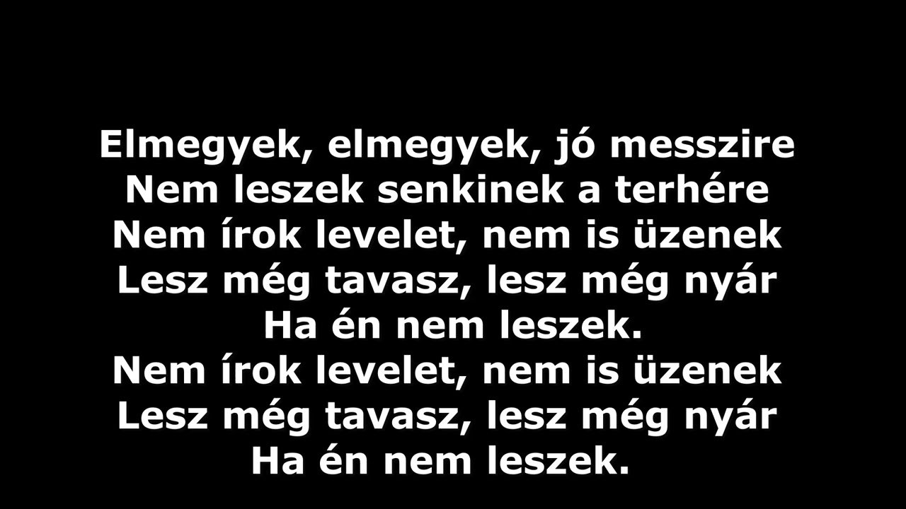 Elmegye  elmegyek, jó messzire, TANULÓS Karaoke