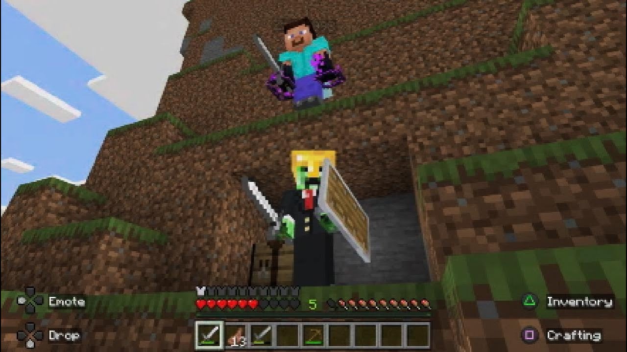 Minecraft noob speedrunner vs hunter Rematch