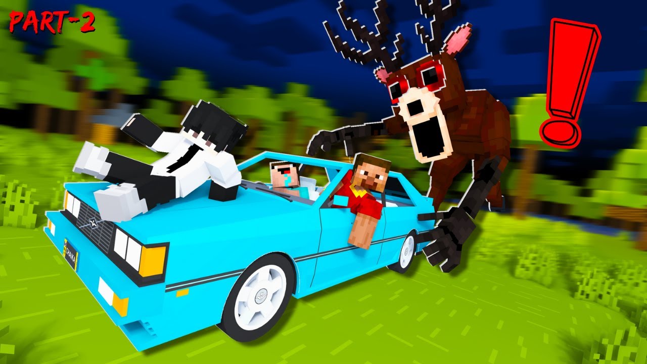 Escape Scary Deer🌲 | Minecraft Horror Story (Part 2)
