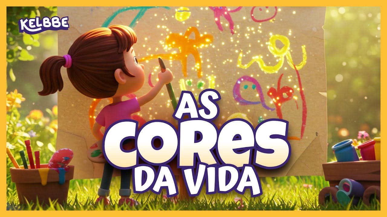 CORES para Crianças | As Cores da Vida 🎵 | Música Educativa Infantil - Kelbbe