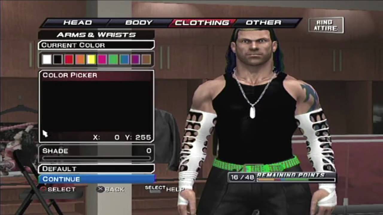 How to make Jeff Hardy in Smackdown Vs Raw 2011 (Formula)