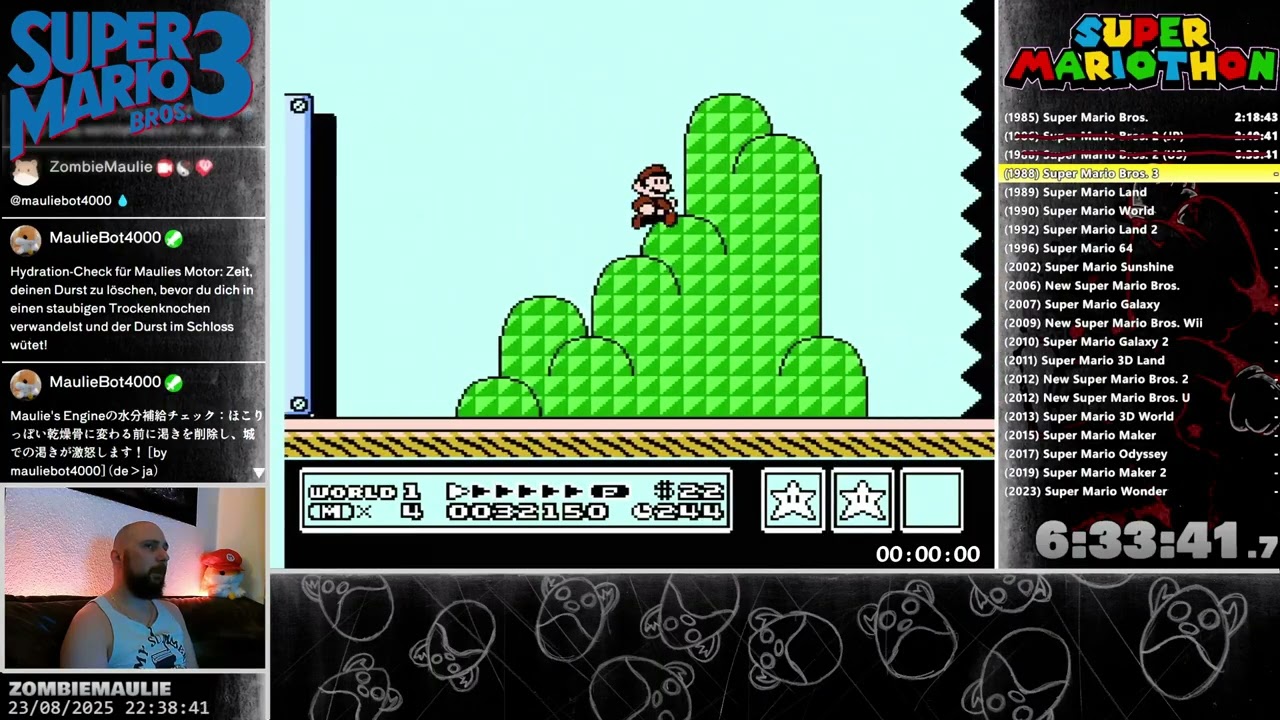 [23.08.2025] [2/2] Super Mariothon #1 - Mario wird 40! (Super Mario Bros 3, Super Mario Land)