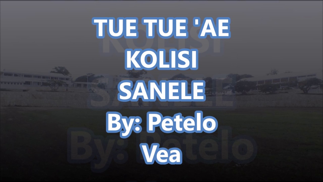Tue Tue ae Kolisi Sanele