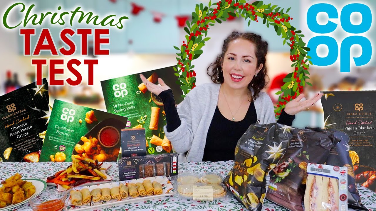 CO-OP CHRISTMAS TASTE TEST 2020 | New In The Co-Op Christmas Food Review!