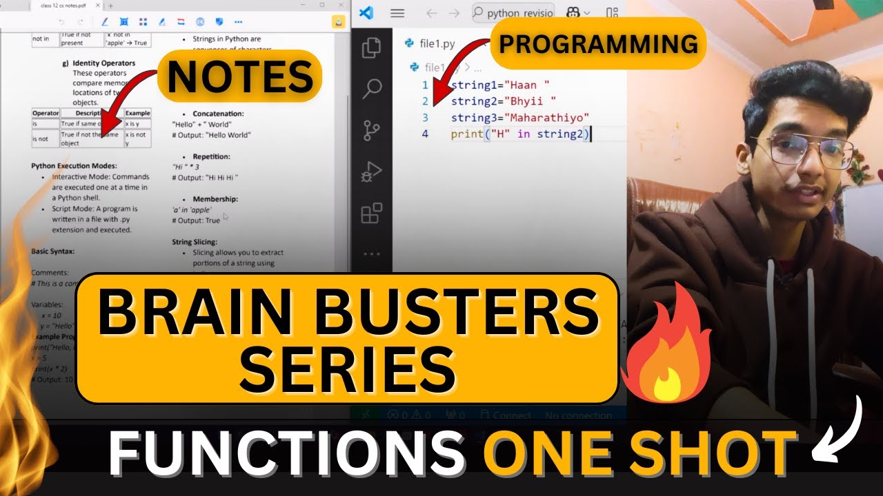 FUNCTIONS One Shot 🔥: Class 12 Computer Science CBSE 2024-25 | Nitin Paliwal #brainbusterseries
