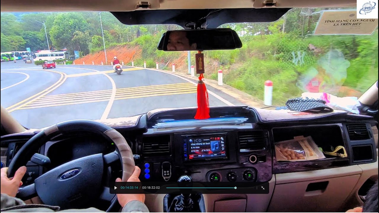 🚐🎥POV Driving Đà Lạt | Cầm Lái Ford Transit Đưa Du Khách Từ Chợ Đà Lạt Đến Thác Datanla