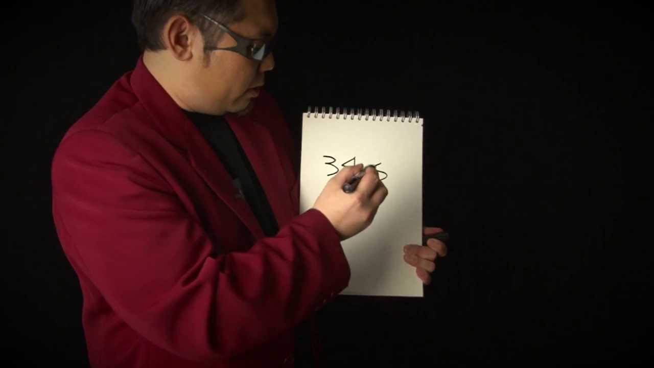 マジックレクチャー60「数字の予言」演技