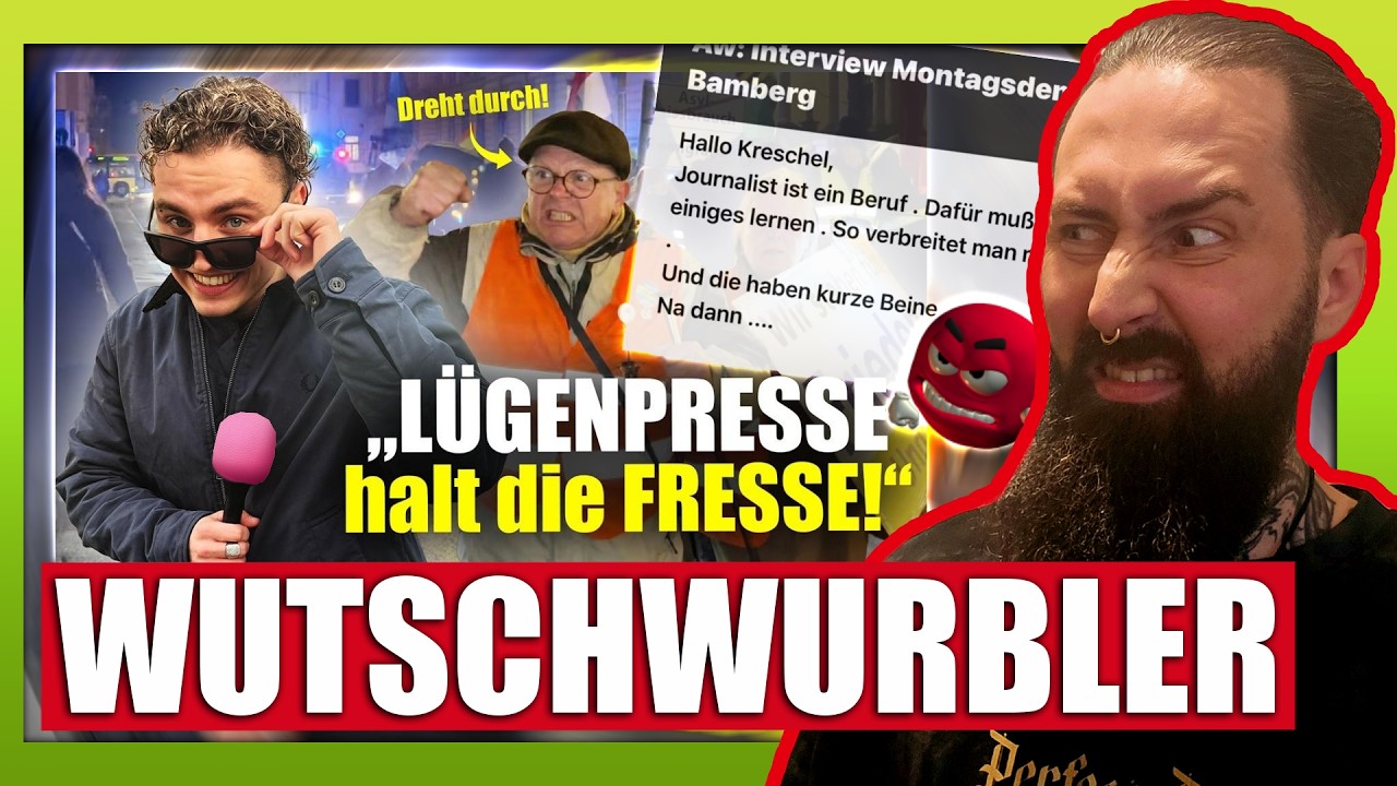 (REUPLOAD) ZENSUR der Pressefreiheit? @Hannes Kreschel Undercover bei Reichbürger Demo Bamberg