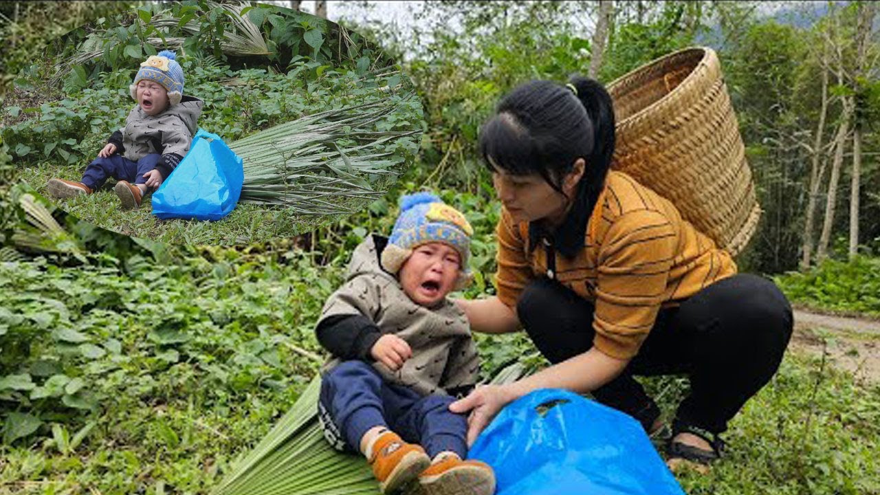 A kind single mother rescued a poor, adorable baby boy who had been abandoned in a desolate place.