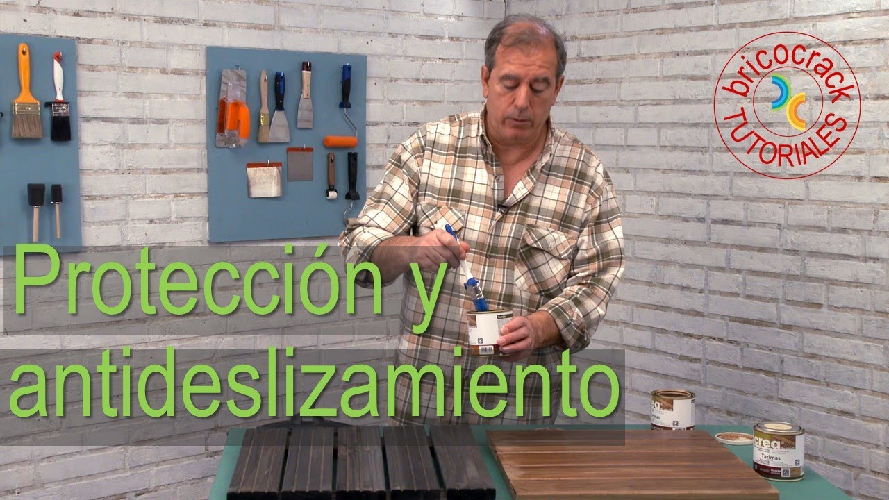 Pintar tarimas de exterior (con antideslizamiento)  (Bricocrack)