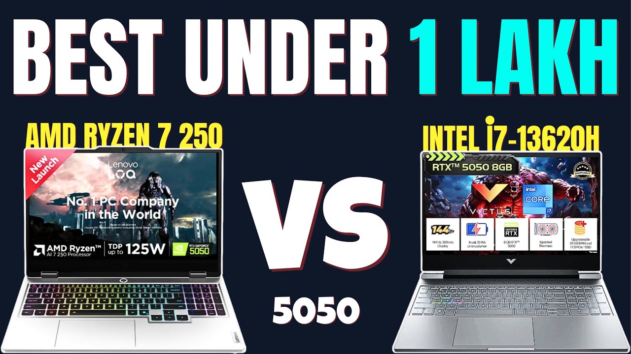 Lenovo LOQ Ryzen 7 250 vs hp victus i7 13620H | RTX 5050 🔥