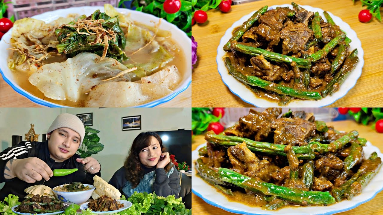 Style Thymmai Dohsniang Bad U Bean + Jhur Nei-lieh 😋|| Pork & Green Bean Recipe