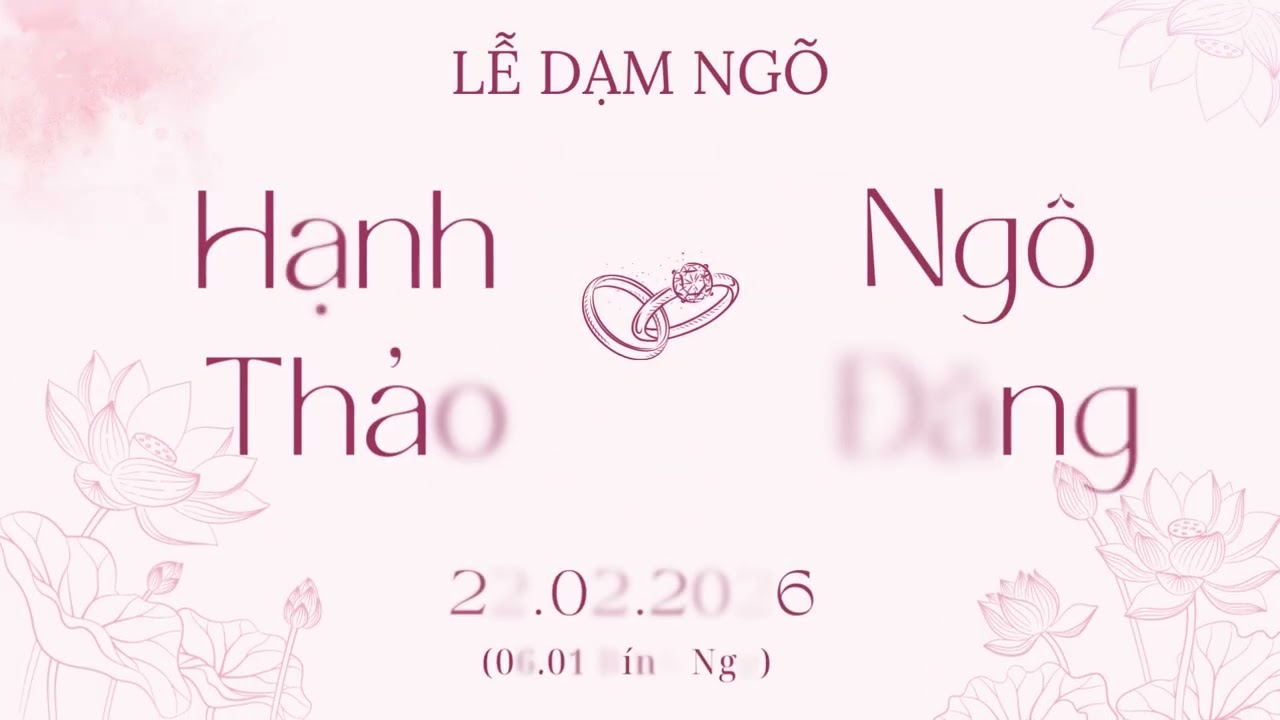 Lễ dạm ngõ Thảo Đăng