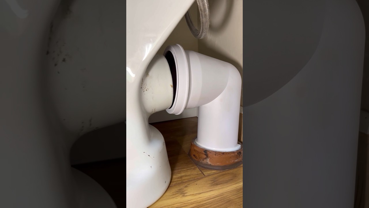 How to fit a toilet on new floor! #asmr #plumping #diy #howto #subscribe #youtubeshorts #plumber