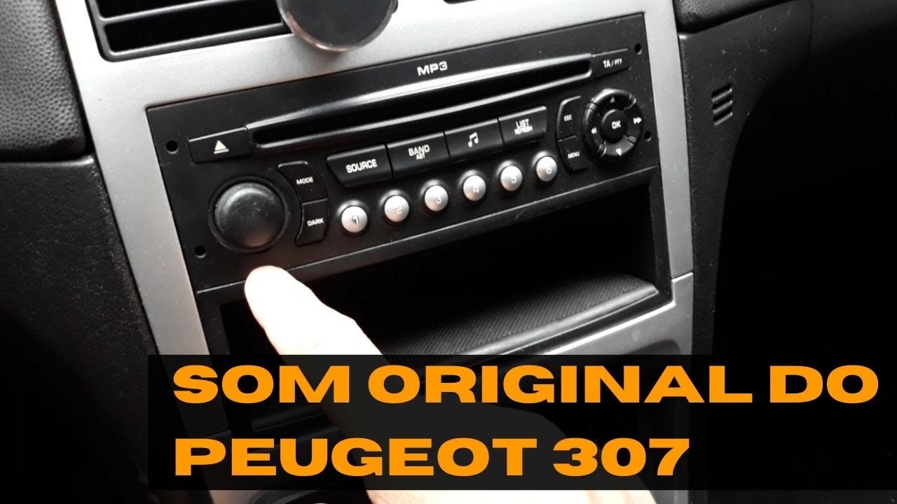Som original Peugeot 307 - bluetooth + pen drive + comandos.