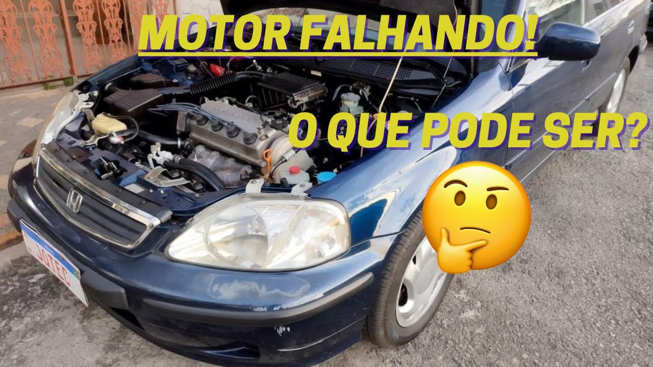 Honda Civic 1999 c/ Motor Falhando/ Dificuldade na Partida e Outros B.Os