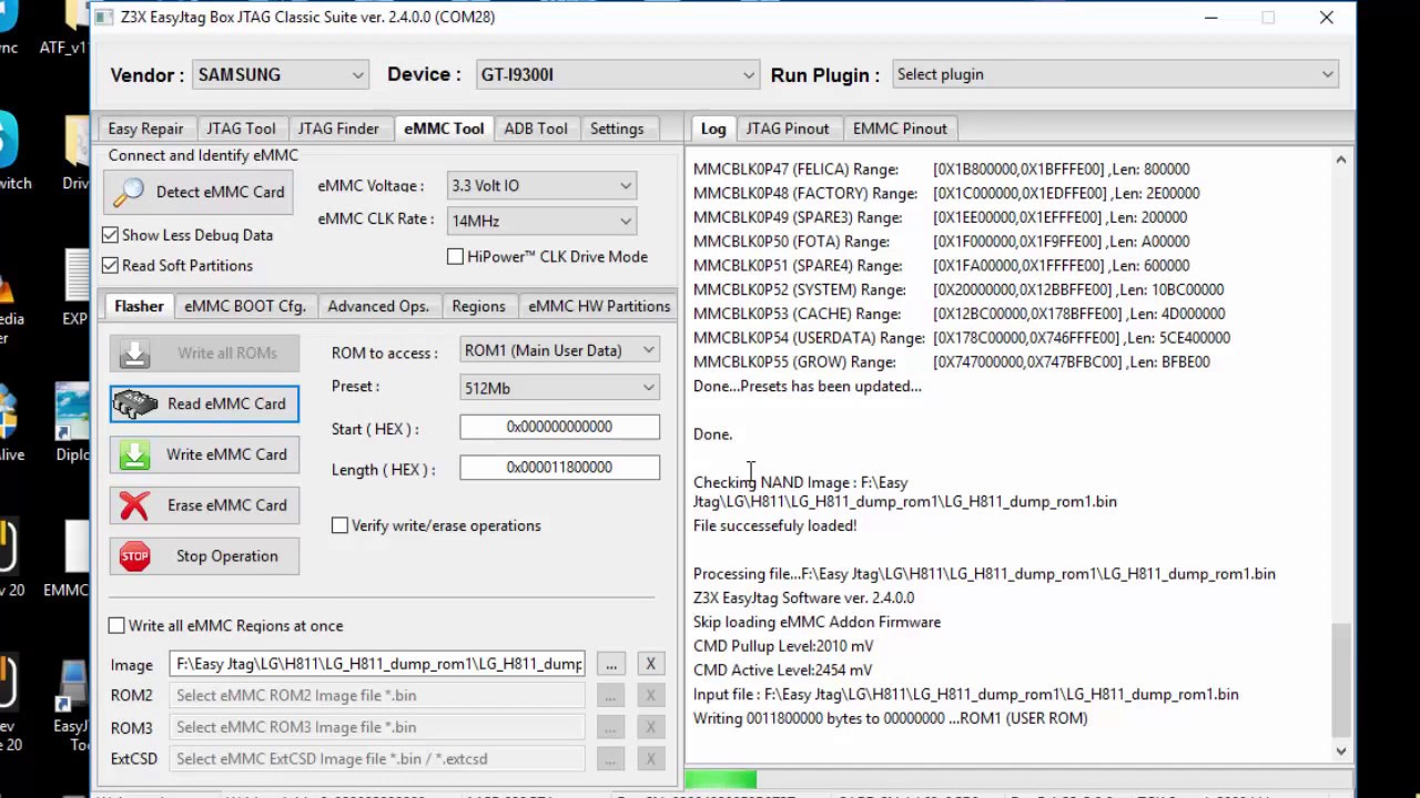 LG H811 BOOT REPAIR WITH DIRECT EMMC BY EASY JTAG BY foufou34