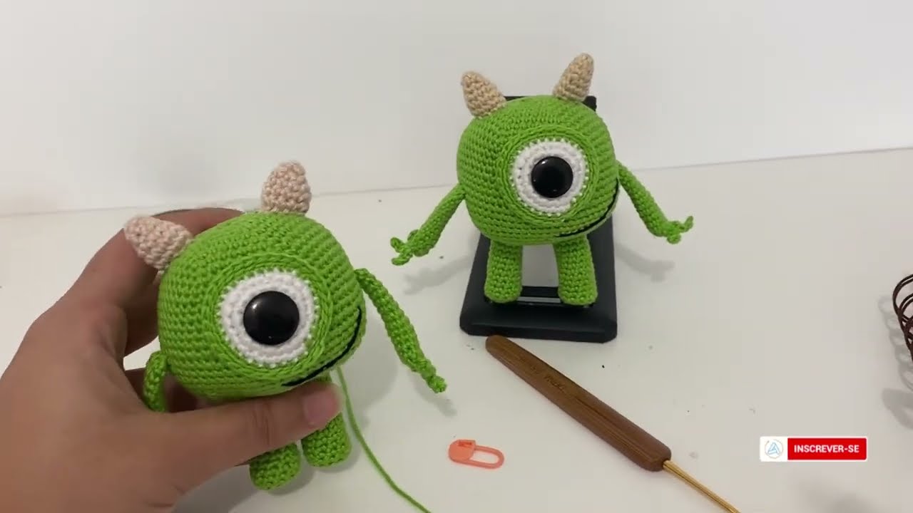 Mike Wazowski Amigurumi (Produção)