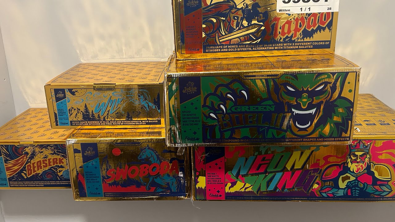 Funke feuerwerk iskra line vuurwerk compilatie // wilk , neon king , berserk , green goblin & meer