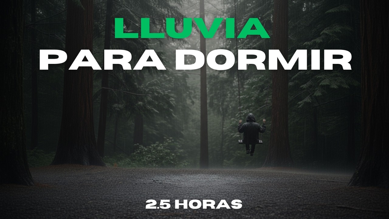 Lluvia Suave en el Bosque 🌧️ Sonido Relajante para Dormir Profundamente (2.5 Horas)