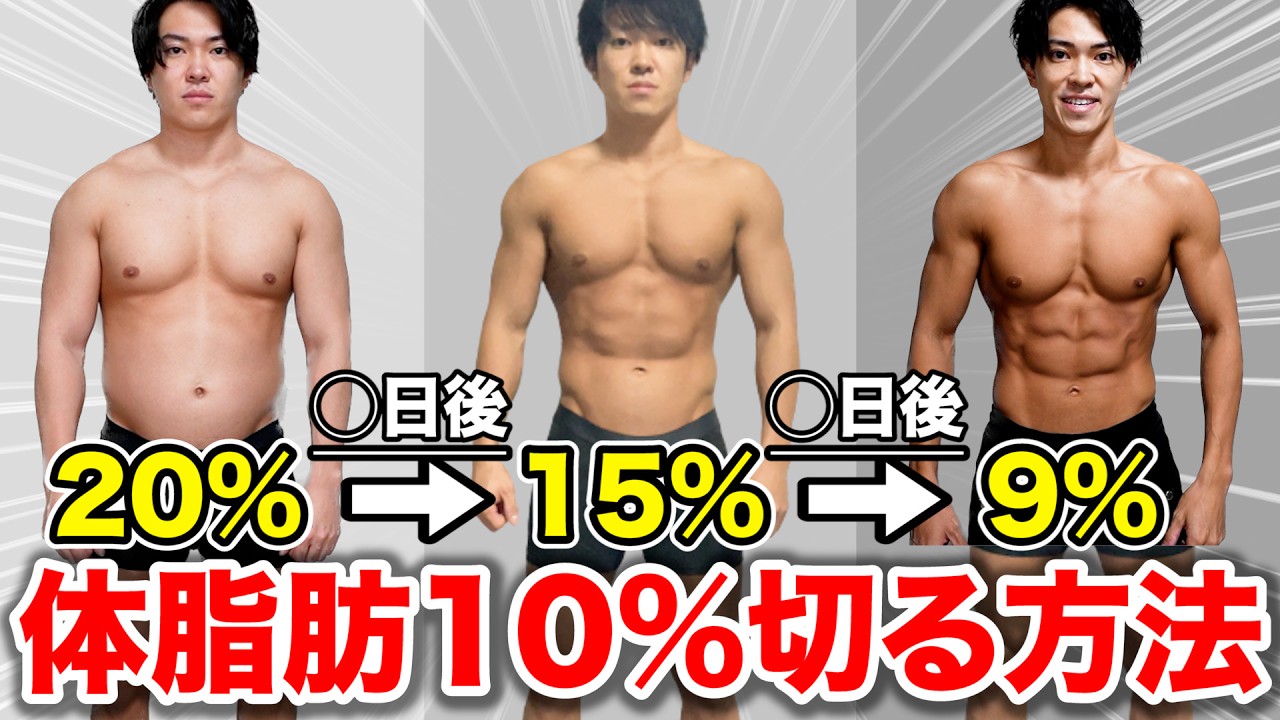 体脂肪率20%の人でも◯日間で10%切る方法を教えます