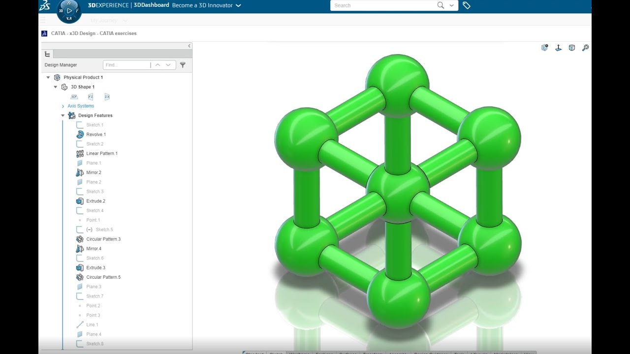 Get to know SOLIDWORKS Cloud 3dexperience and xDesign - Modeling a Cube!