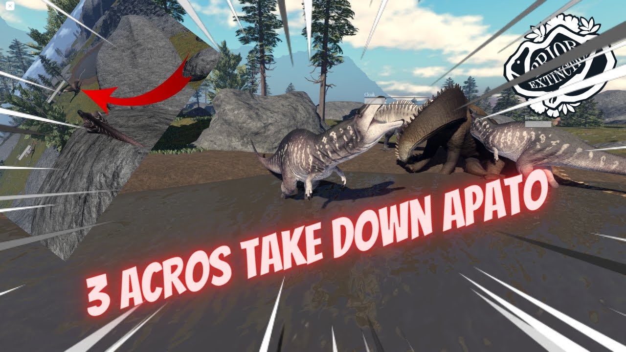 Fear the Acrocanthosaurus! (Acros take down apato) - Prior Extinction.