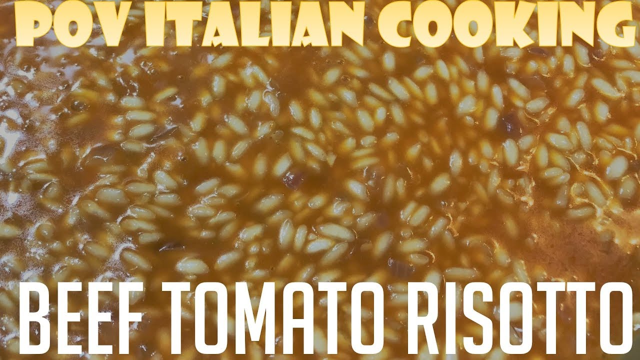 Simple Beef Tomato Risotto: POV Italian Cooking Episode 106
