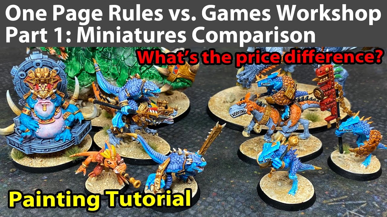 One Page Rules vs Games Workshop Part 1: The Miniatures