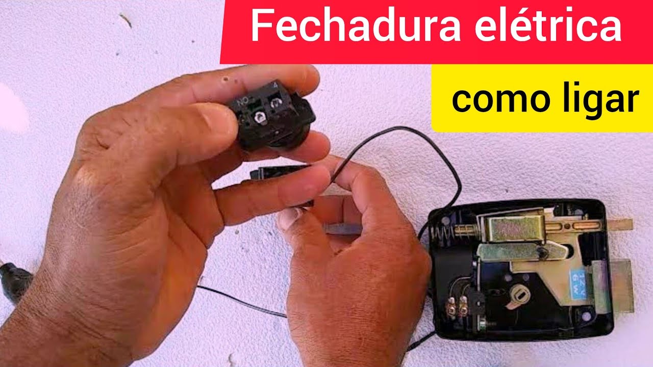 Como acionar fechadura eletrica usando dois botões pulsador