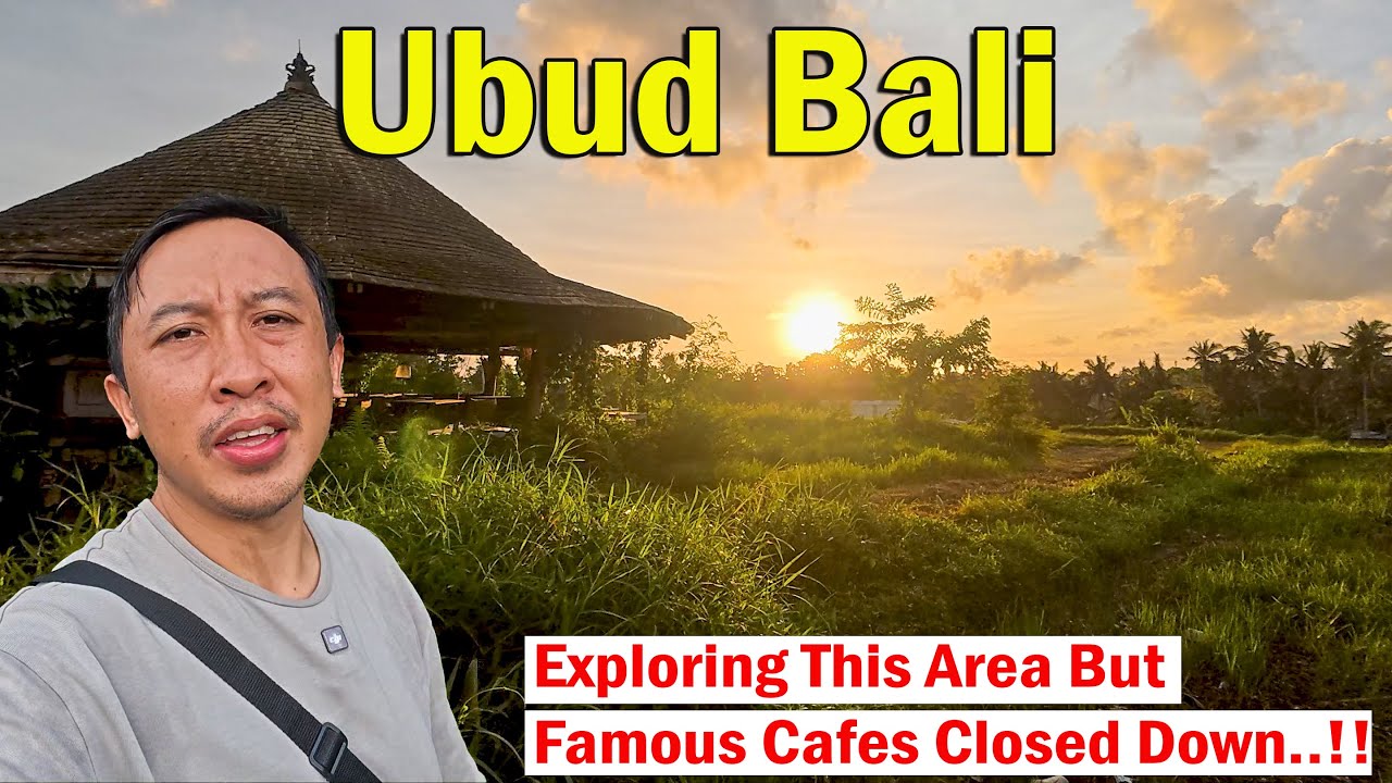 Exploring Tranquilly Area In Ubud Bali..!! But Surprised To See Famous Cafes Closed Down..!!