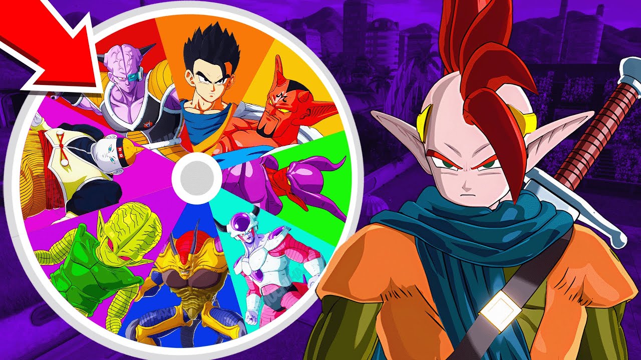 A ROLETA ESCOLHE O MEU TIME NO DRAGON BALL SPARKING ZERO