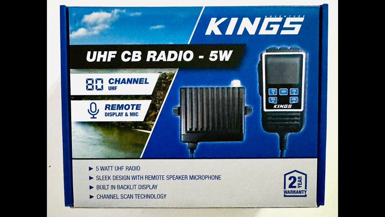 Kings UHF CB Radio - 5W | Remote Display Unit  Unboxing