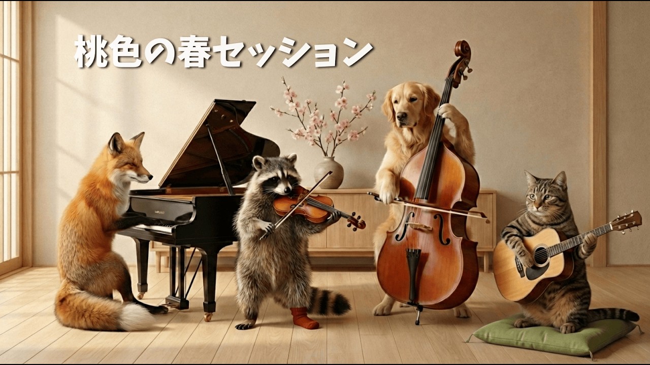 癒し系BGM「桃色の春セッション」Chillhop Cafe Music | Study & Relax