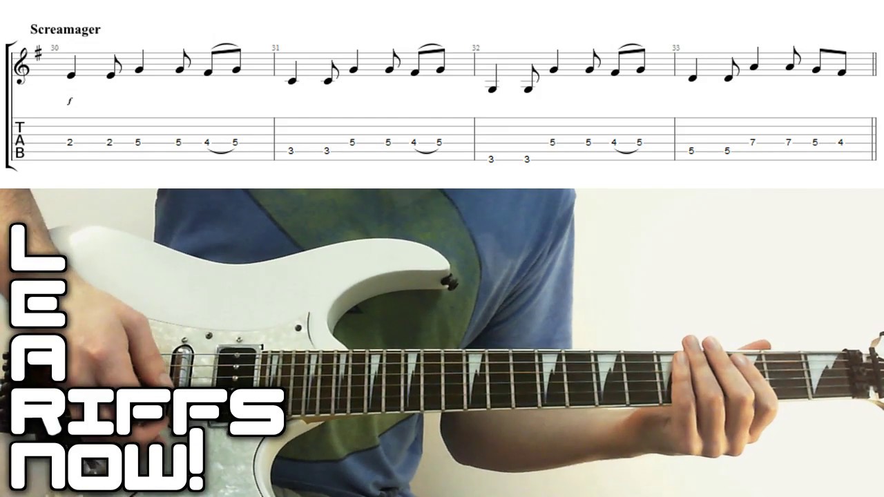 Screamager Therapy? Guitar Riff & Tab