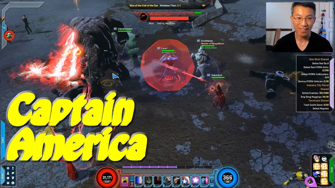 Marvel Heroes Captain America Endgame Build