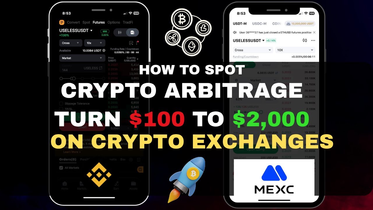 Turn $100 To $2,000 With Crypto Arbitrage On Crypto Exchanges - Secret Strategy
