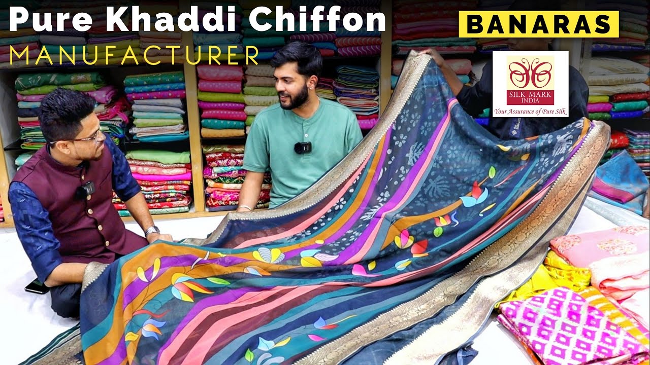 100% Pure Khaddi Chiffon & Georgette / Pure Desi Tussar/ Paithani Jaal / Pure Kadwa Banarasi Saree 🔥