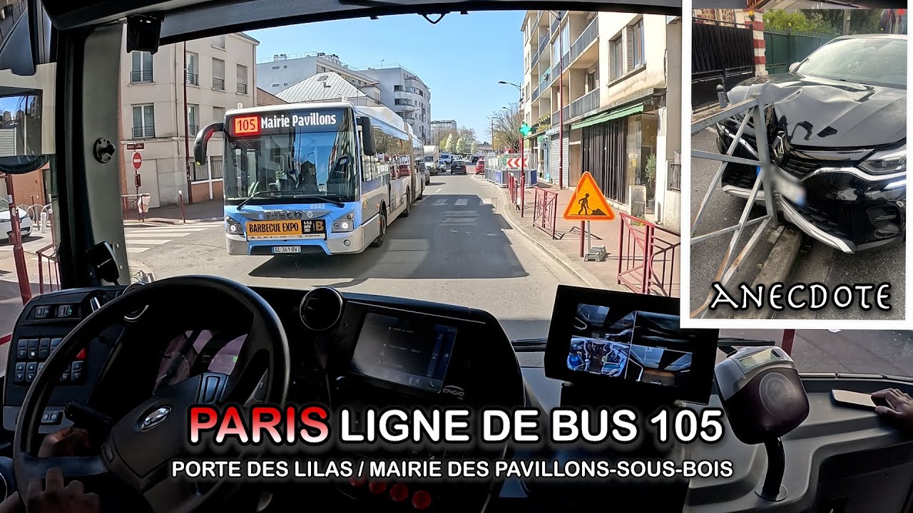 Un Voyage Immersif en Bus à Paris 🚍 | De la Banlieue à Porte des Lilas - Métro [POV 4K]