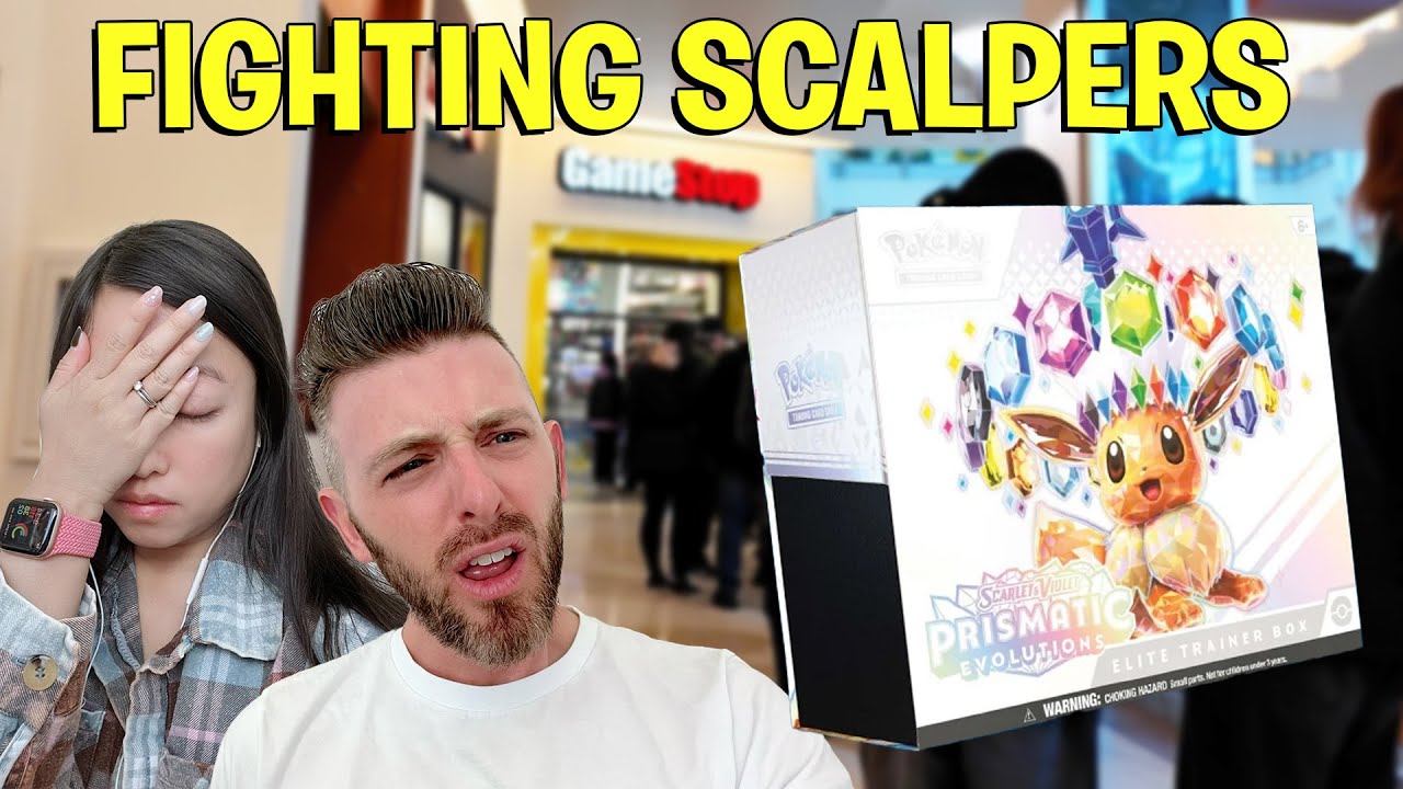 Vlog - Battling Scalpers for RARE Pokemon Cards - Super Kit & Krysta 64
