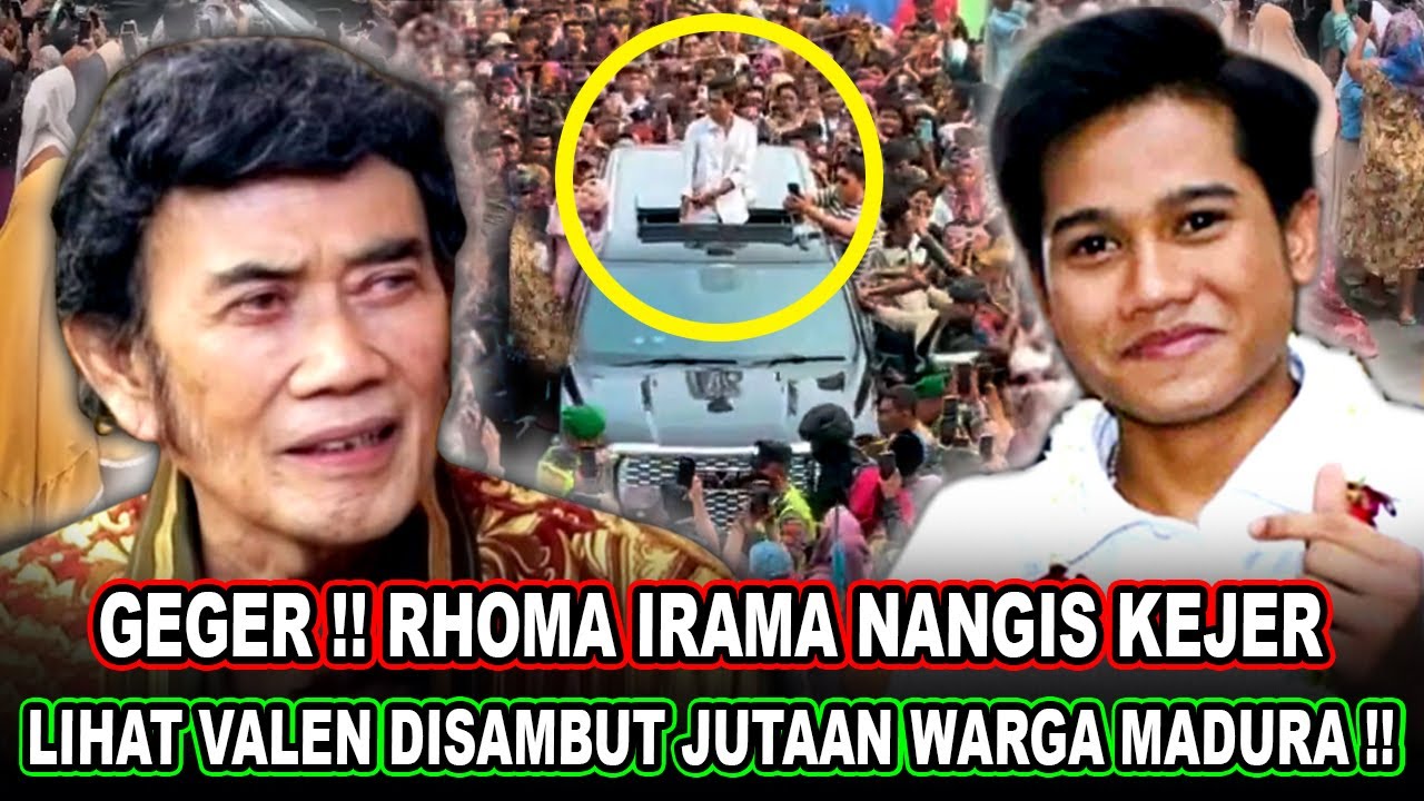 RHOMA IRAMA SAMPAI MENANGIS || Valen di Sambut Jutaan Warga, Bikin Seluruh Madura Geger‼️