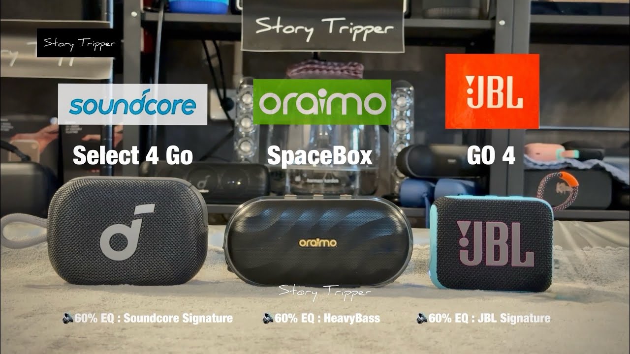 Soundcore Select 4 Go vs ORAiMO SpaceBox vs JBL GO 4